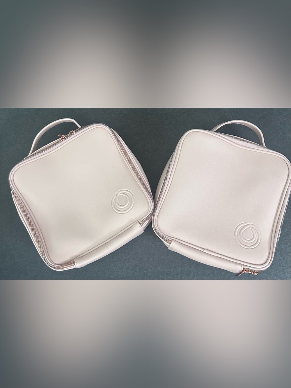 Soft Blush Pink Cosmetic Travel Cases - set of 2